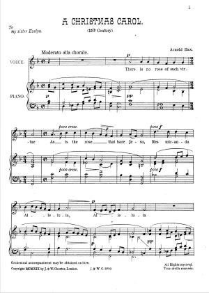 Bax: A Christmas Carol