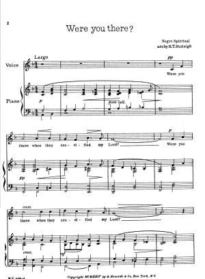 Burleigh: Were You There?