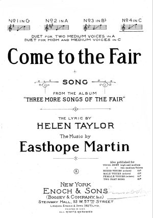 Martin: Come to the Fair