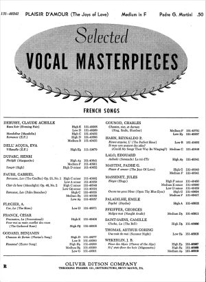 Martini: Plasir d'amour