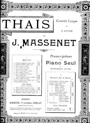 Massenet: Thais violin solo