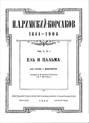 Rimsky-Korsakov: The Pine and the Palm