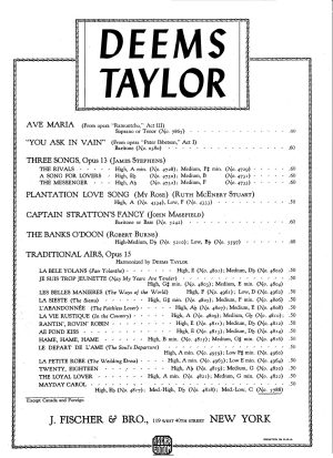 Taylor: May-Day Carol