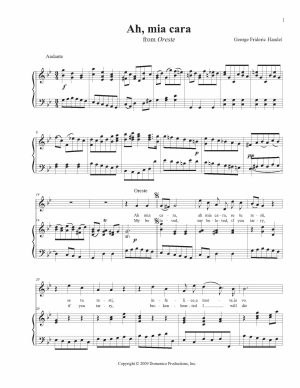 Handel duet Ah mia cara