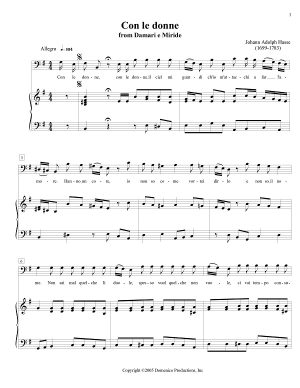 Bass aria Con le donne