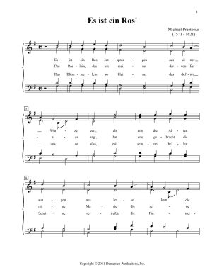 Es ist ein Ros entsprungen page 1