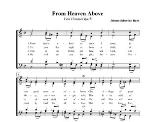 From Heaven Above by Bach