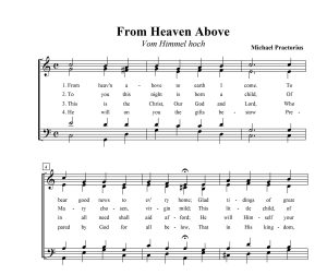 From Heaven Above SATB Music