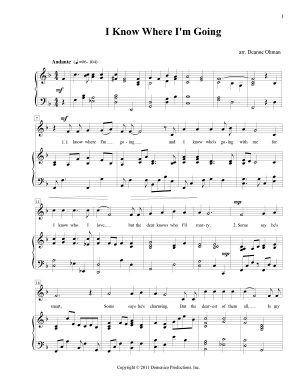 English ballad "I Know Where I'm Going