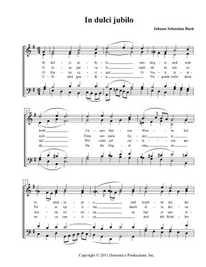 In Dulci Jubilo by Bach