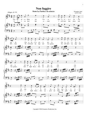 Soprano Aria Non Fuggire