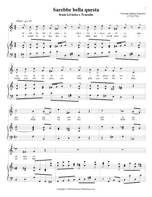 Soprano aria Sarebbe bella questa