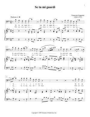 Bass aria Se tu mi guardi