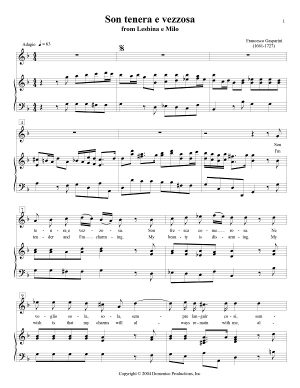 Son tenera e vezzosa aria