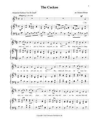 Scottish song The Cuckoo