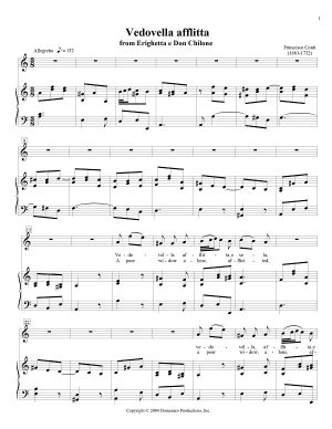 Vedovella afflitta aria