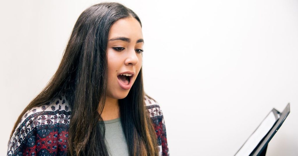 Posture is vital for singers.